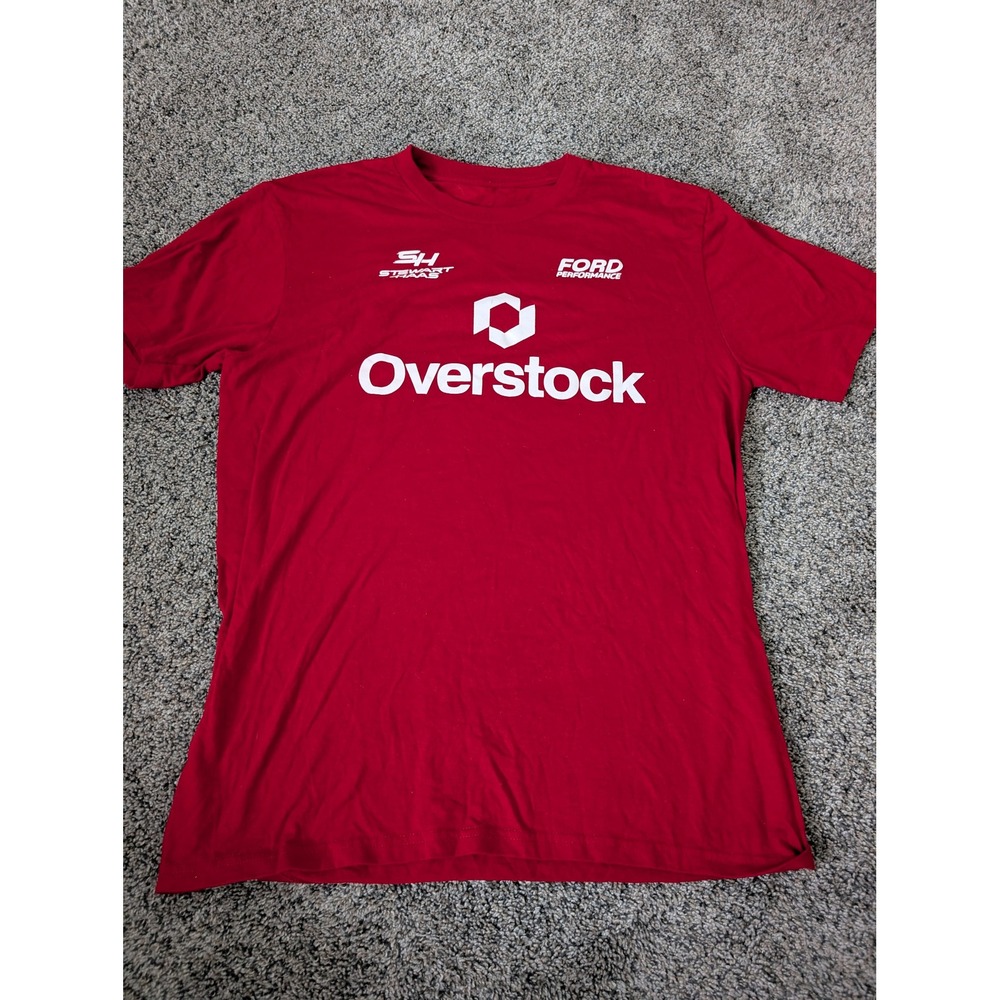 Stewart-Haas Racing Overstock Ford Performance Red Team Issued T-Shirt Mens‎ M